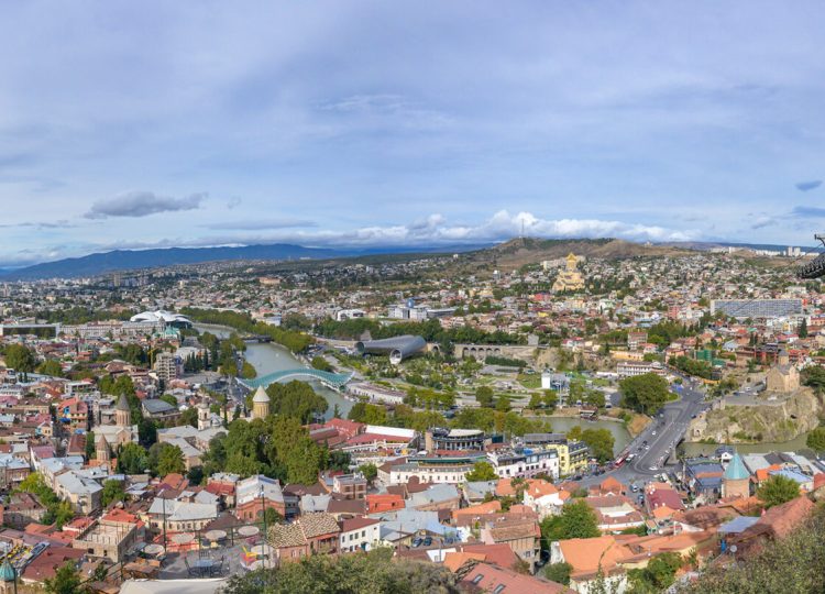 Panorama Tbilisi met Koera Rivier Neopuls Reizen Roelof Foppen